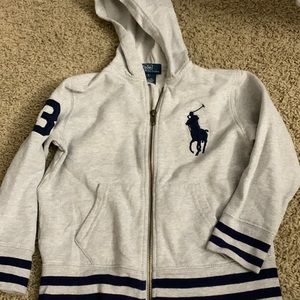 Kids Polo zipper hoodie (5T)